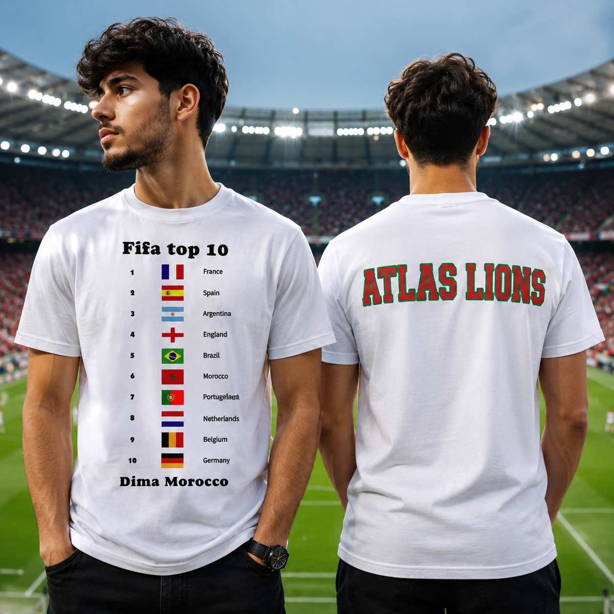Morocco Fifa top 10 ranking 2026 Unisex Softstyle T-Shirt