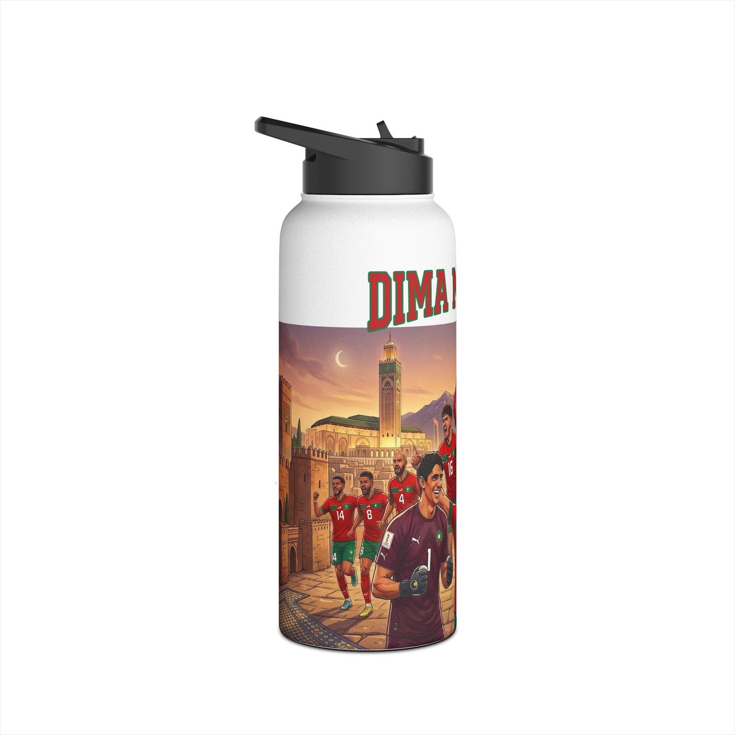 Morocco Team Stainless Steel Water Bottle