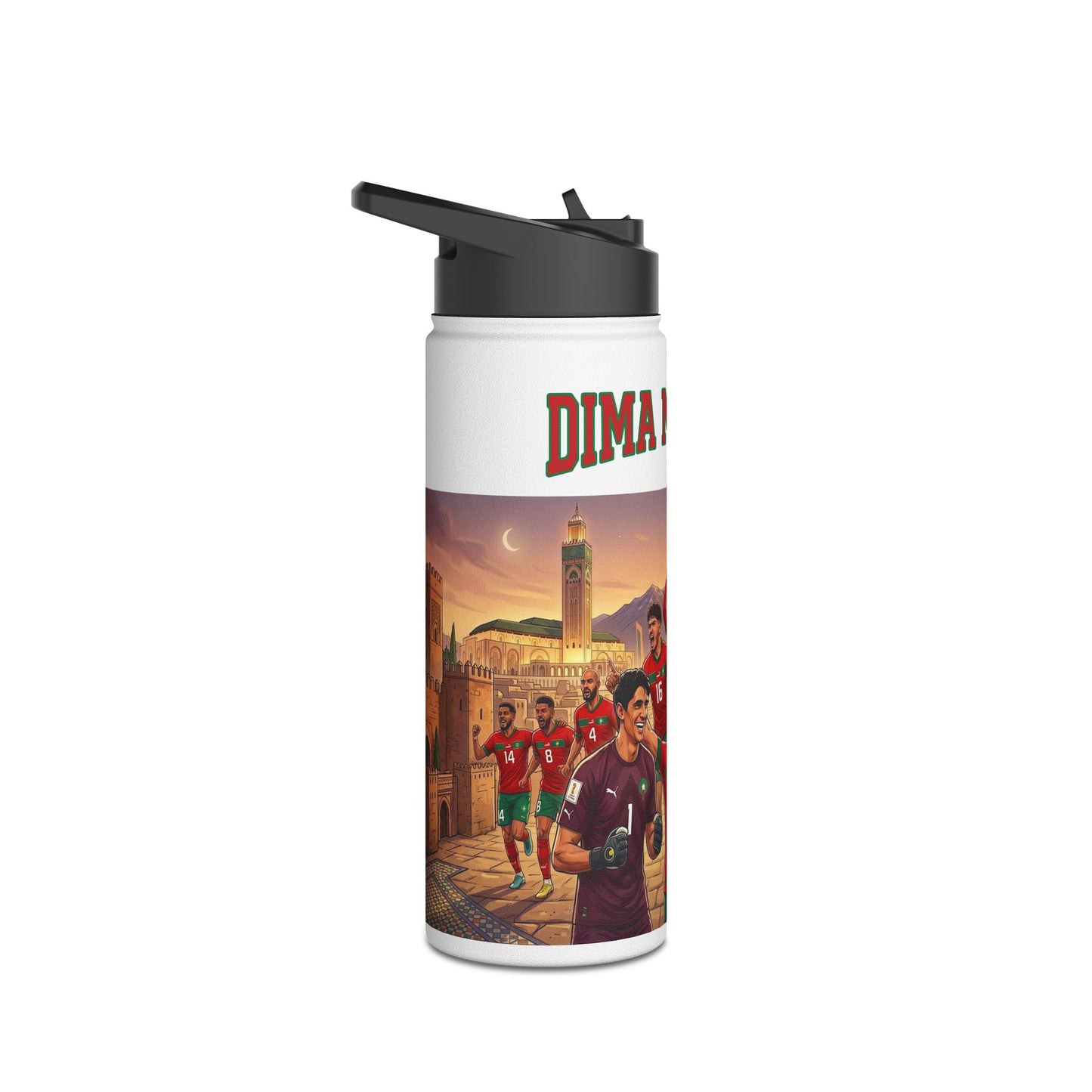 Morocco Team Stainless Steel Water Bottle