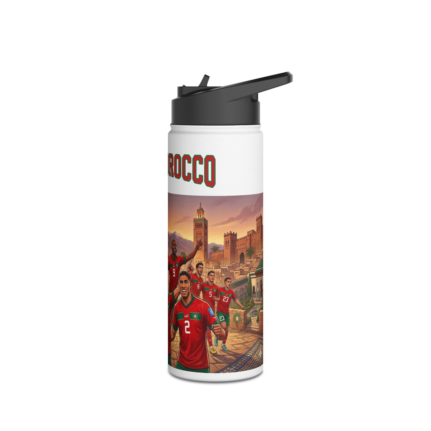 Morocco Team Stainless Steel Water Bottle