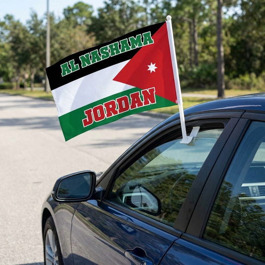 Jordan car window flag