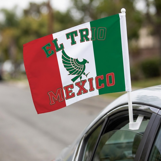 Mexico car window flag