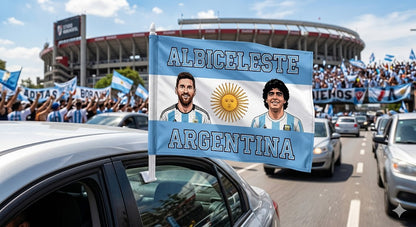 Argentina  car window flag
